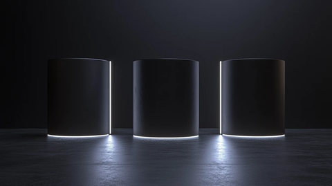 圆柱体静物展台