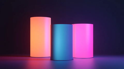 立体渐变发光体设计