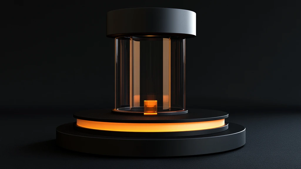 金色圆柱展示台