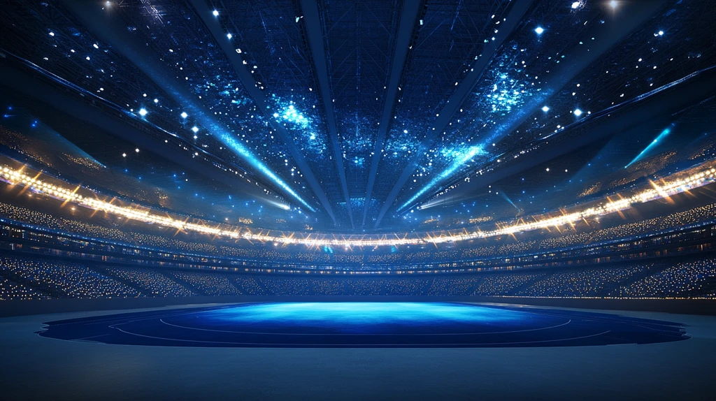 现代化体育场背景素材