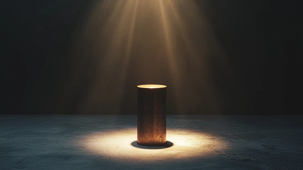 金色圆柱展示台