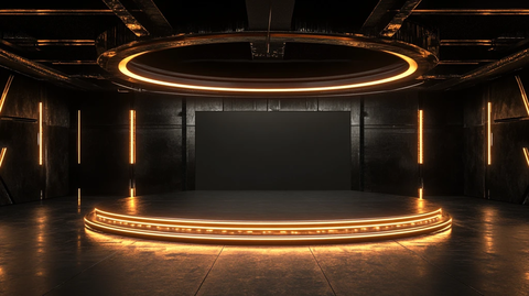 赛博朋克风格迎宾区