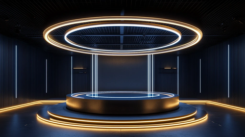 赛博朋克风格迎宾区