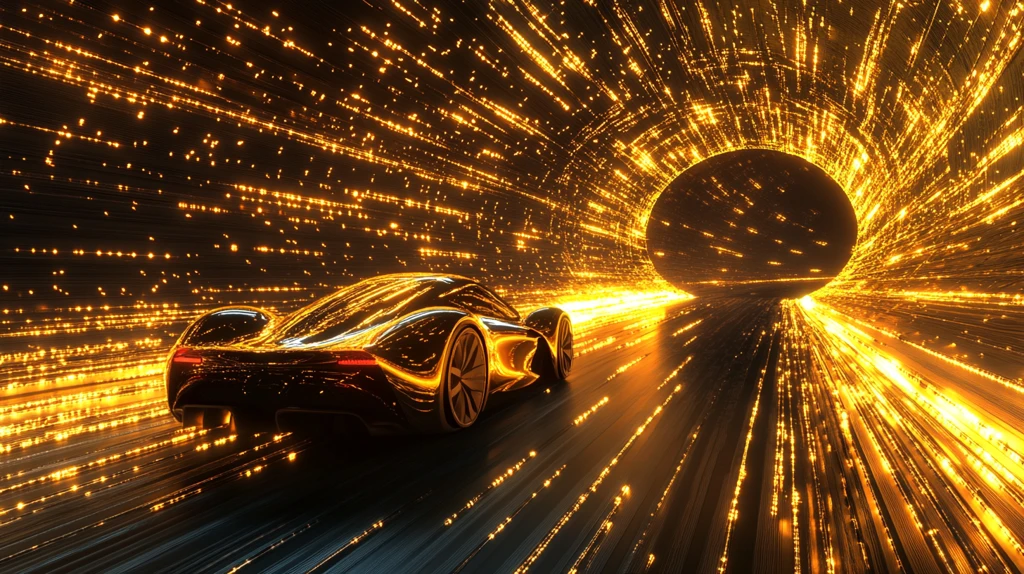 跑车线条飞驰电掣