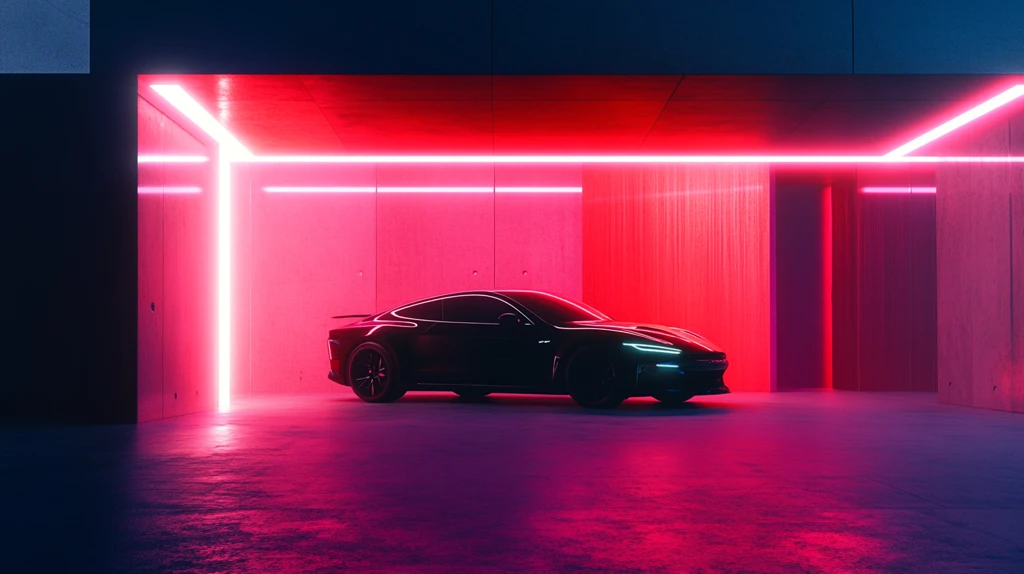 赛博朋克风格迎宾区