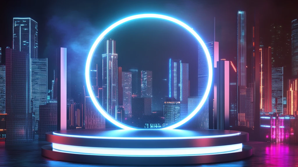 霓虹灯场景造型