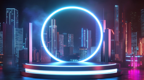 霓虹灯场景造型