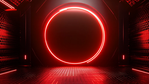 红色科技风背景