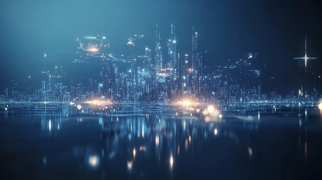 现代城市科技背景