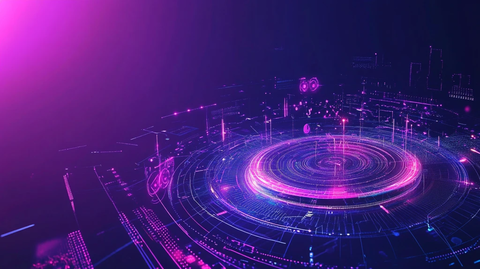 网络大数据蓝紫色背景