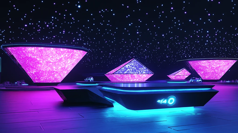 赛博朋克风格迎宾区