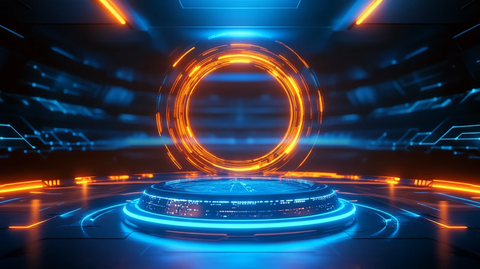 圆形科技舞台