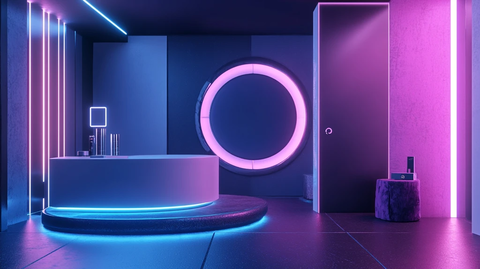 霓虹灯场景造型