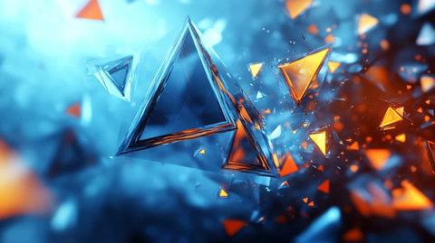 前卫风格立体感背景