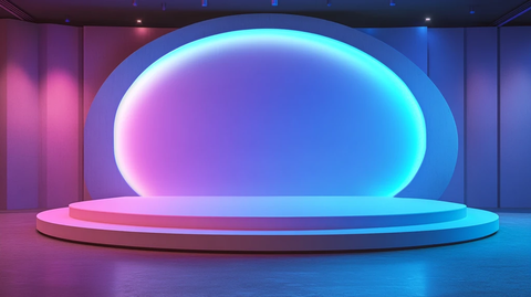 炫彩渐变展台背景