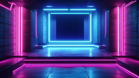 霓虹灯场景造型