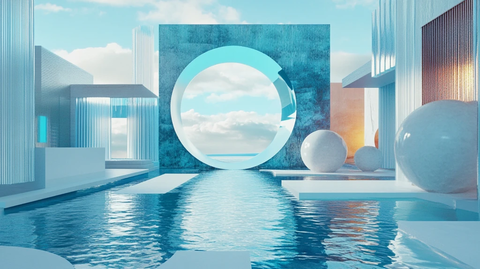 超现实泳池