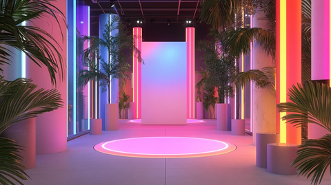 霓虹灯场景造型