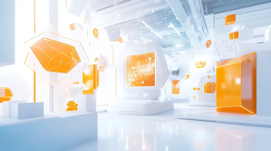 橙色科技主视觉会议