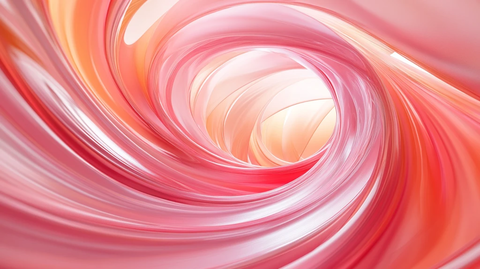 橘红色动感曲线背景