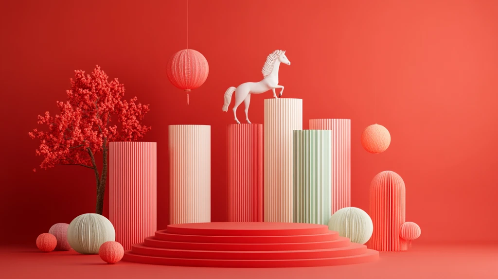 牛年创意产品堆头