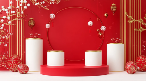 牛年促销展示台