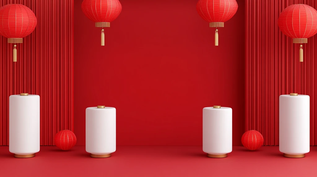 喜庆场景灯笼密布