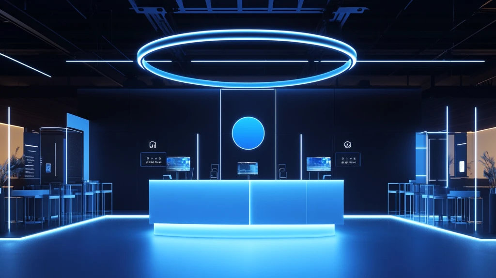 赛博朋克风格迎宾区