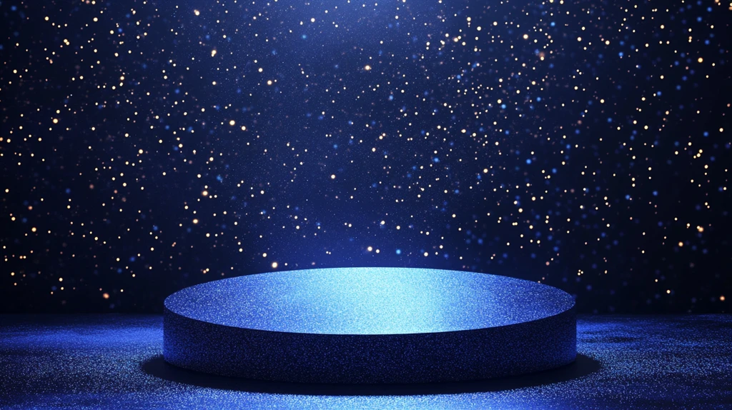 蓝色舞台展示背景