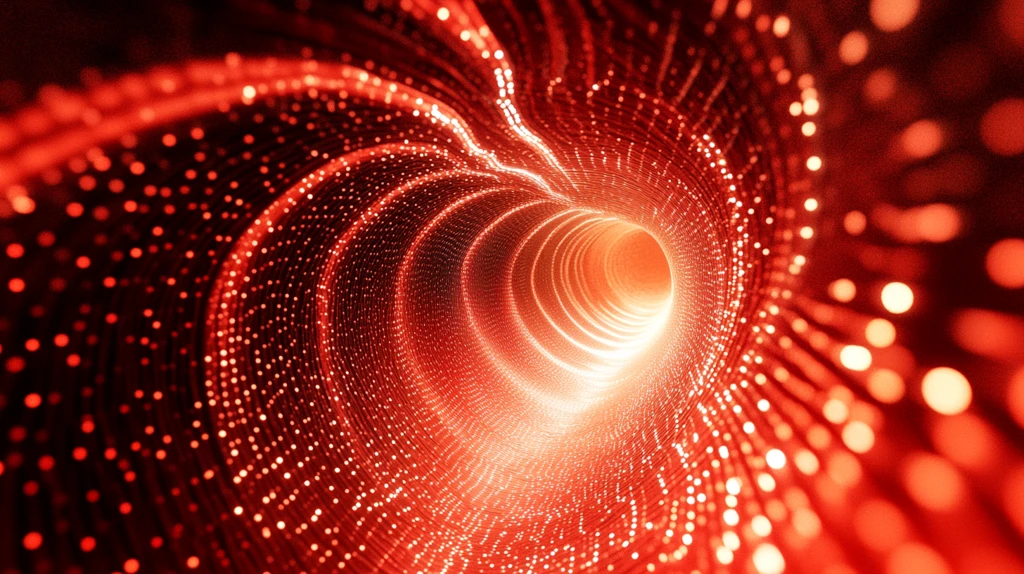 红色科技感光晕背景