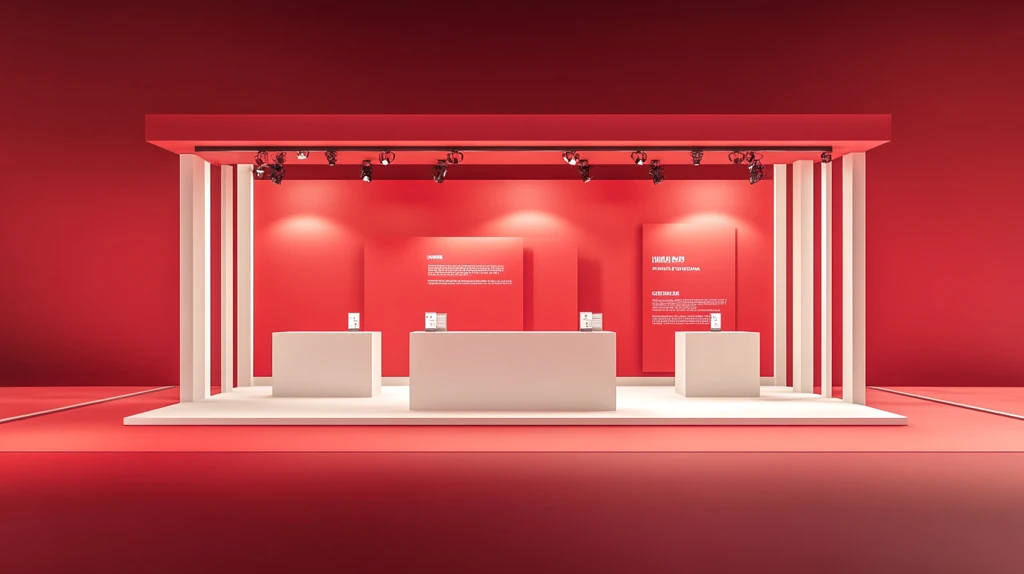 圆形展台你红色展台这