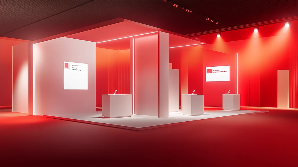 圆形展台你红色展台这