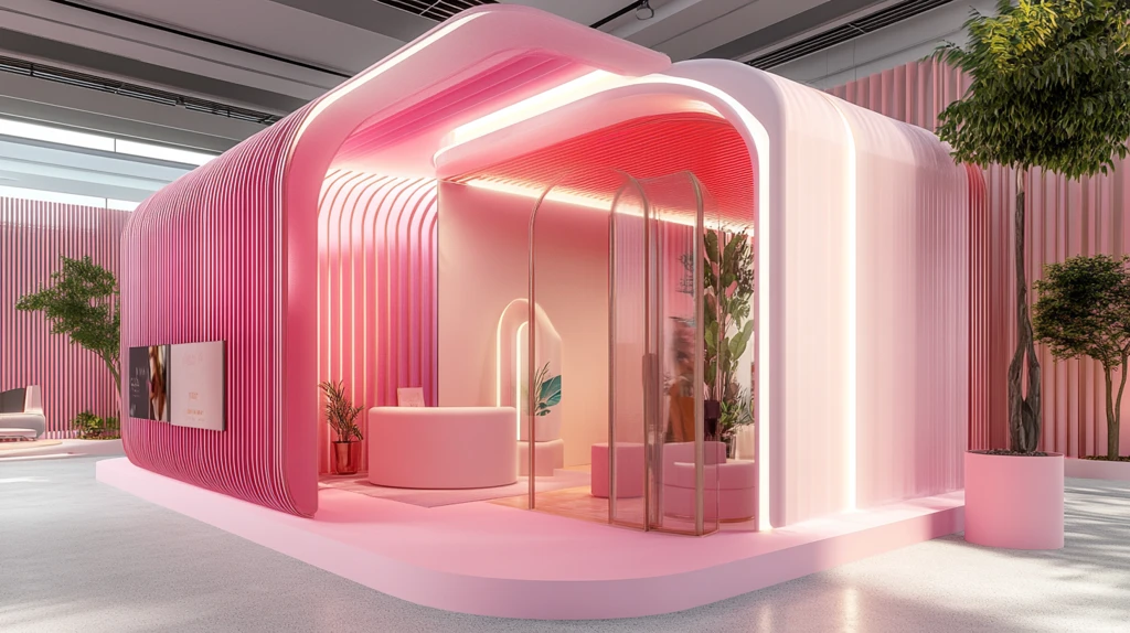 网红风展位效果图