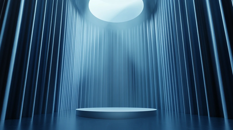 蓝色舞台展示背景