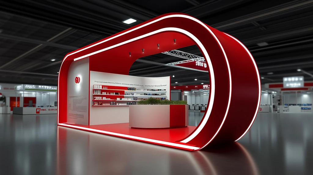 圆形展台你红色展台这