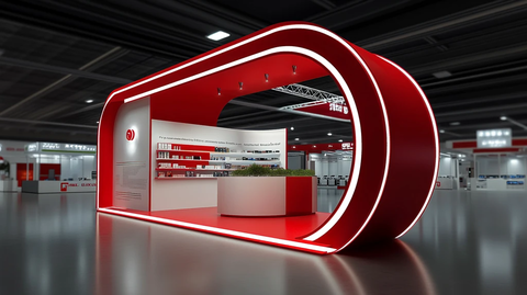 圆形展台你红色展台这