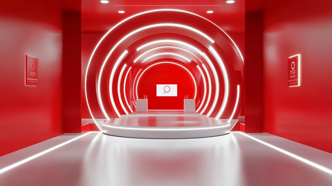 红白渲染迎宾区