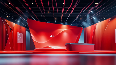 品牌发布会红色