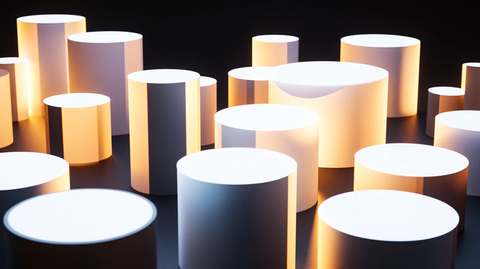 圆柱体静物展台