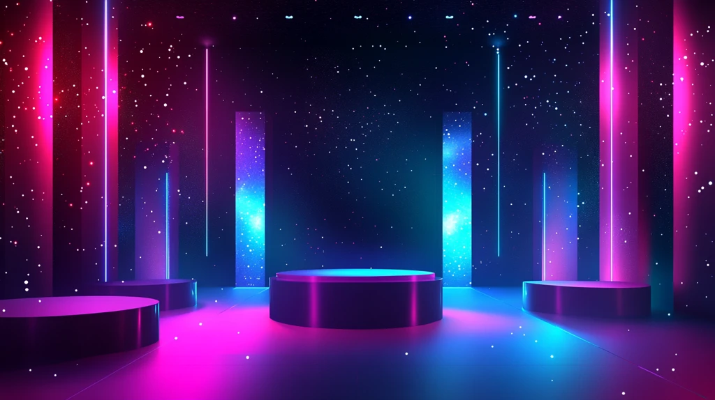 炫彩渐变展台背景