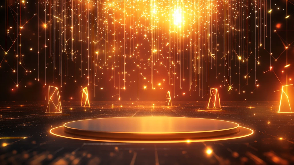 线体梦幻舞台棕色动感