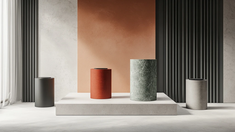 圆柱体静物展台