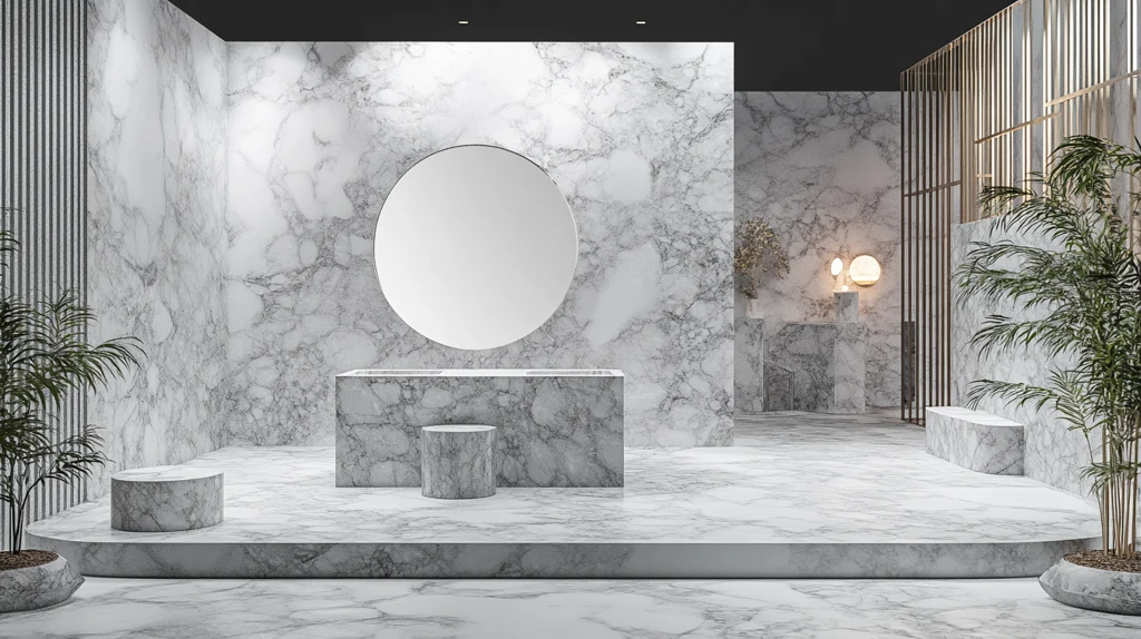 灰色大理石纹留影区