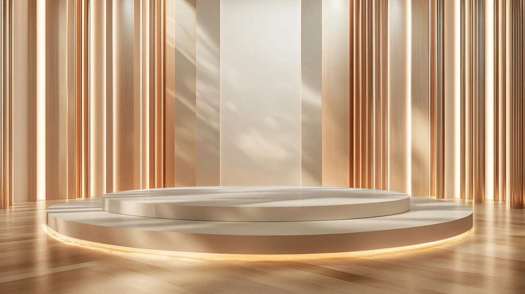 几何形状展示背景