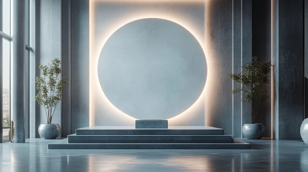 蓝色中式迎宾区