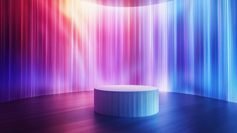 几何形状商品展台