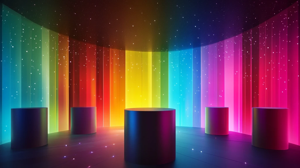 炫彩渐变展台背景