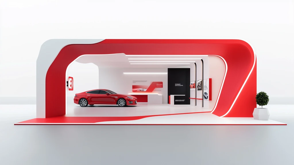 白红简约迎宾区