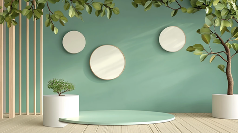 清晰绿色主题场景