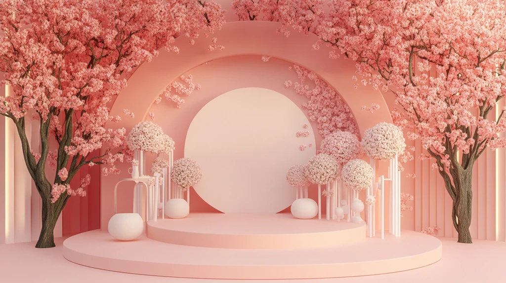 樱花节拍照打卡美陈